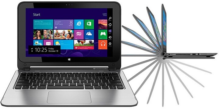 Win10 Home HP ProBook x360 11 G1 EE 11.6 Touchscreen Convertible Laptop Intel Celeron 128GB Renewed Tablet 4GB