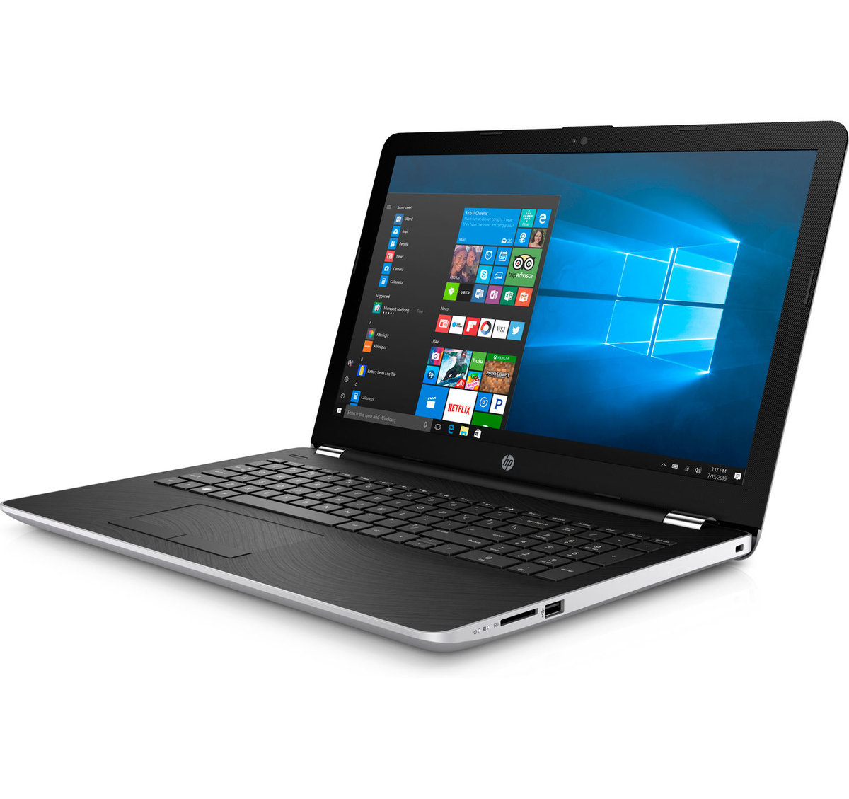 Notebook HP 15-BS031, i3-7100U, 8GB memoria ram, 1TB hard disk, 15"